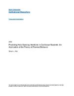 Predicting help-seeking intentions in Caribbean students : an application of the Theory of Planned Behavior